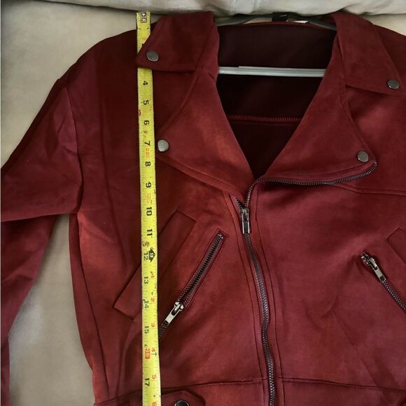 Faux Suede Moto Jacket  - Picture 14 of 14
